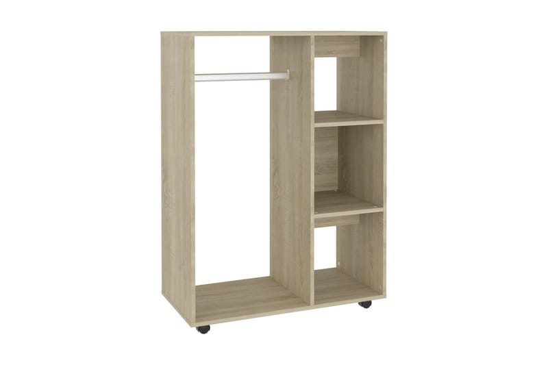 Garderob sonoma-ek 80x40x110 cm spånskiva - Brun - Förvaring - Klädförvaring - Garderob & garderobssystem