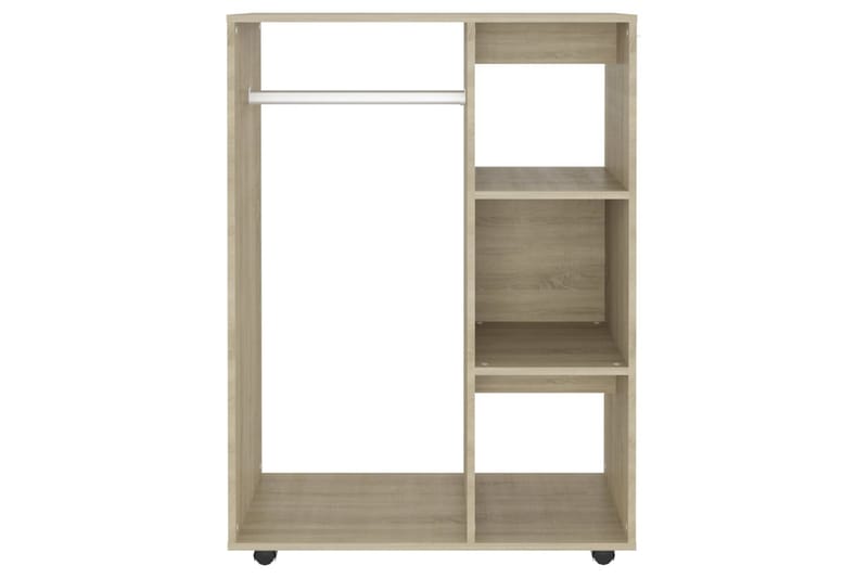 Garderob sonoma-ek 80x40x110 cm spånskiva - Brun - Förvaring - Klädförvaring - Garderob & garderobssystem