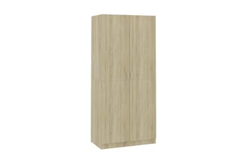 Garderob sonoma-ek 90x52x200 cm spånskiva