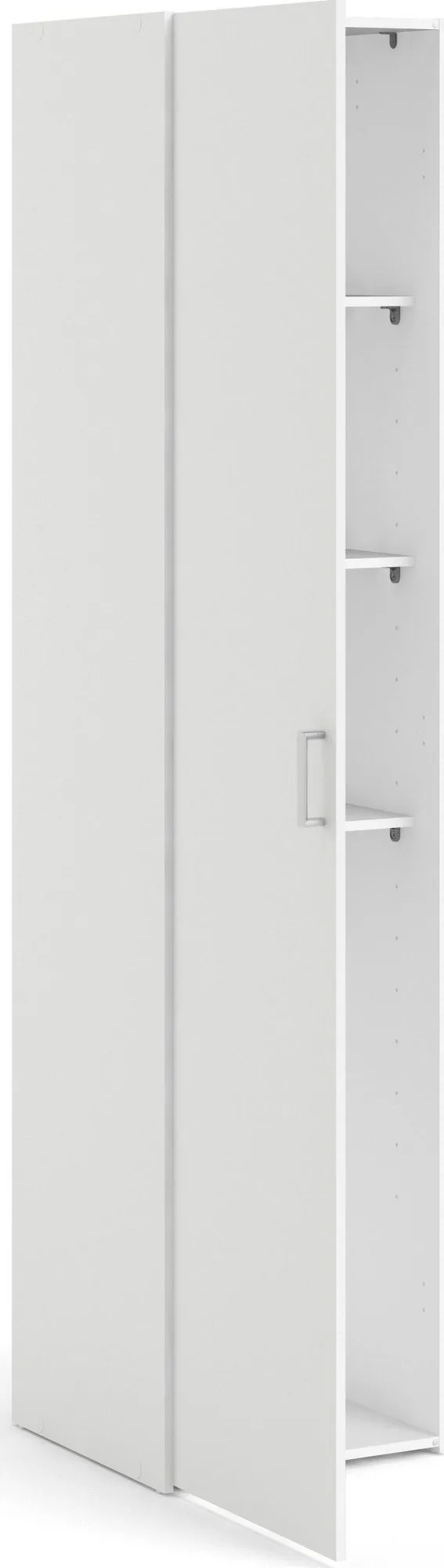 Garderob Space 40 cm Bred 175 cm Hög - Vit - Förvaring - Klädförvaring - Garderob & garderobssystem - Klädskåp & fristående garderob