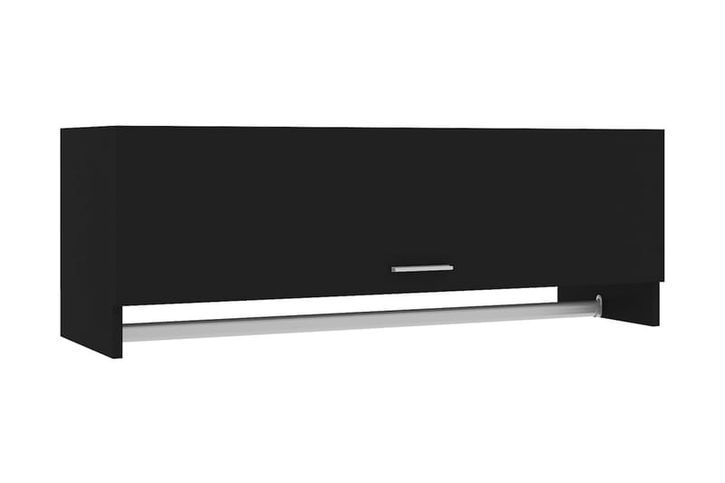 Garderob svart 100x32,5x35 cm spånskiva - Svart - Förvaring - Klädförvaring - Garderob & garderobssystem
