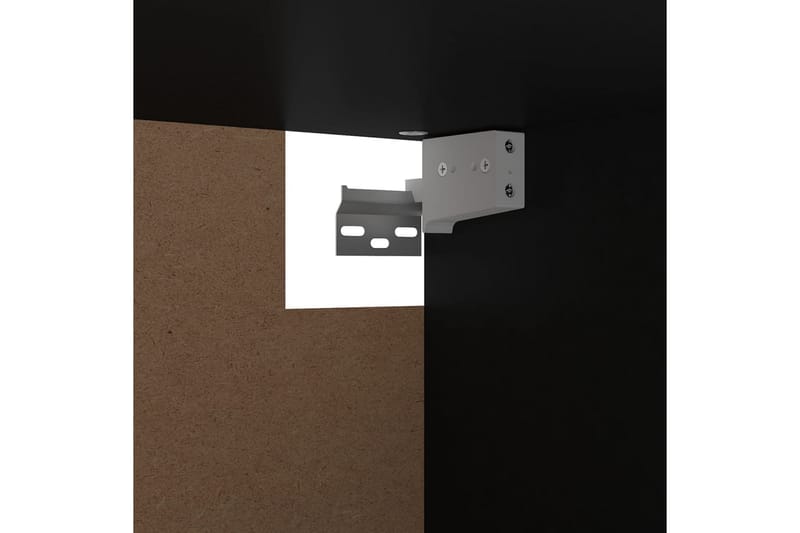Garderob svart 100x32,5x35 cm spånskiva - Svart - Förvaring - Klädförvaring - Garderob & garderobssystem