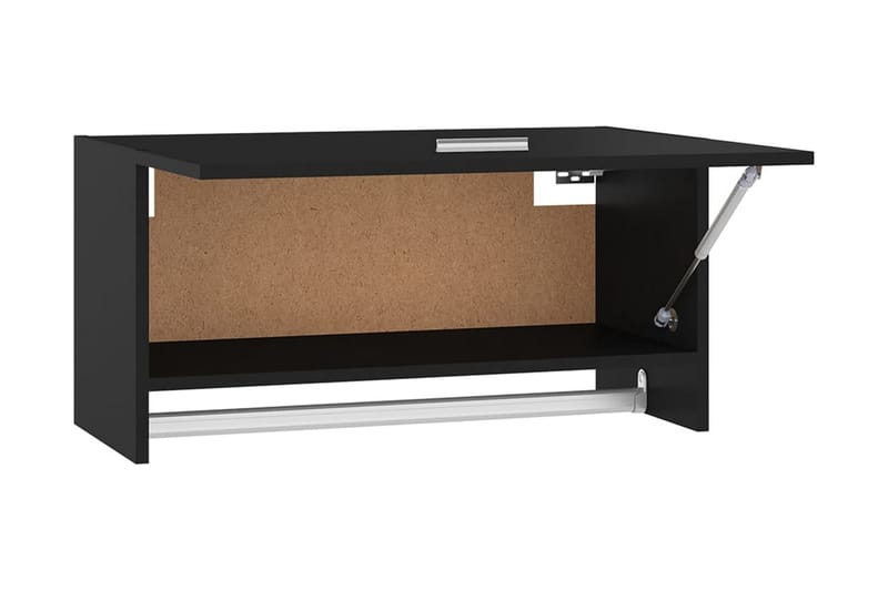 Garderob svart 70x32,5x35 cm spånskiva - Svart - Förvaring - Klädförvaring - Garderob & garderobssystem