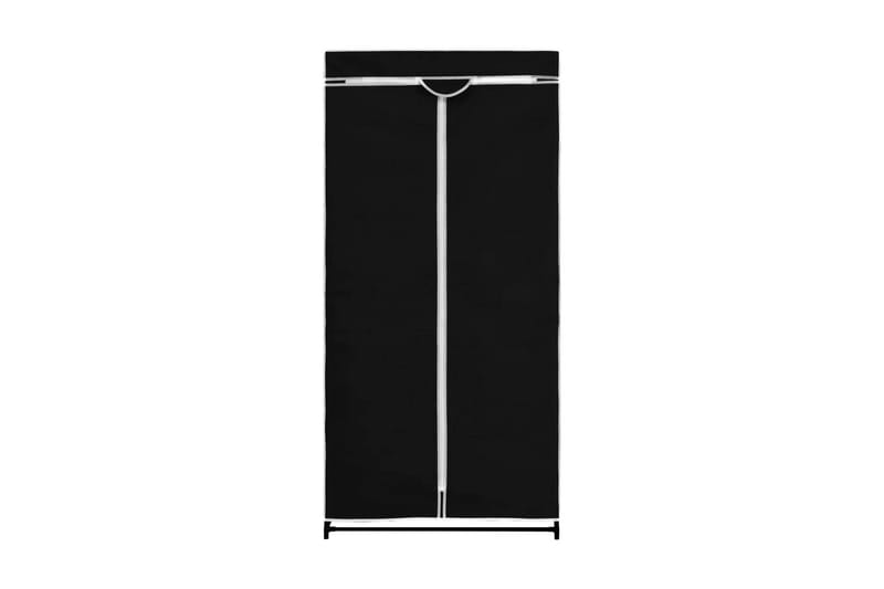 Garderob svart 75x50x160 cm - Svart - Garderob & garderobssystem - Klädskåp & fristående garderob