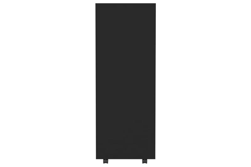 Garderob svart 80x40x110 cm spånskiva - Svart - Garderob & garderobssystem - Klädskåp & fristående garderob