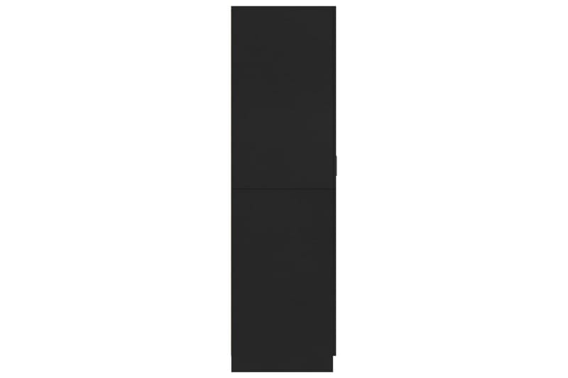 Garderob svart 80x52x180 cm spånskiva - Svart - Förvaring - Klädförvaring - Garderob & garderobssystem