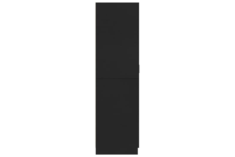 Garderob svart 80x52x180 cm spånskiva - Svart - Garderob & garderobssystem - Klädskåp & fristående garderob