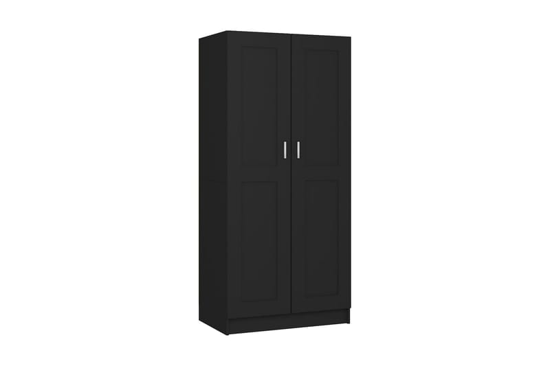 Garderob svart 82,5x51,5x180 cm spånskiva - Svart - Garderob & garderobssystem - Klädskåp & fristående garderob