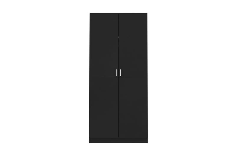 Garderob svart 90x52x200 cm spånskiva - Svart - Förvaring - Klädförvaring - Garderob & garderobssystem