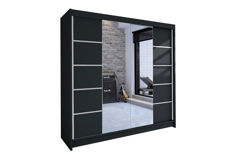 Garderob Talin - Svart - Förvaring - Klädförvaring - Garderob & garderobssystem