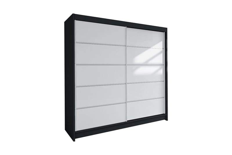 Garderob Talin - Svart/Vit - Förvaring - Klädförvaring - Garderob & garderobssystem - Klädskåp & fristående garderob