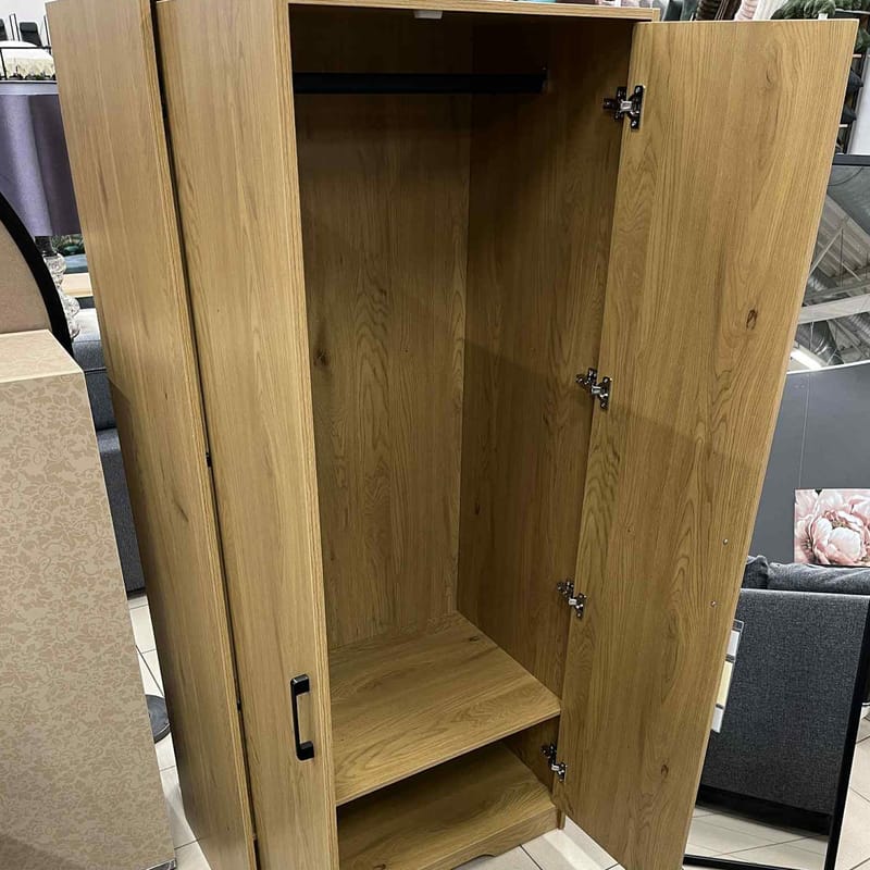 Garderob Ulvmar 83x54x180 cm - Ask - Förvaring - Klädförvaring - Garderob & garderobssystem - Klädskåp & fristående garderob