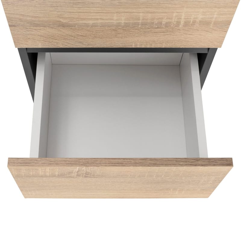 Garderob utan spegel Hudnall Garderob 38x35 cm Hög Natur,Antracit - Förvaring - Klädförvaring - Garderob & garderobssystem