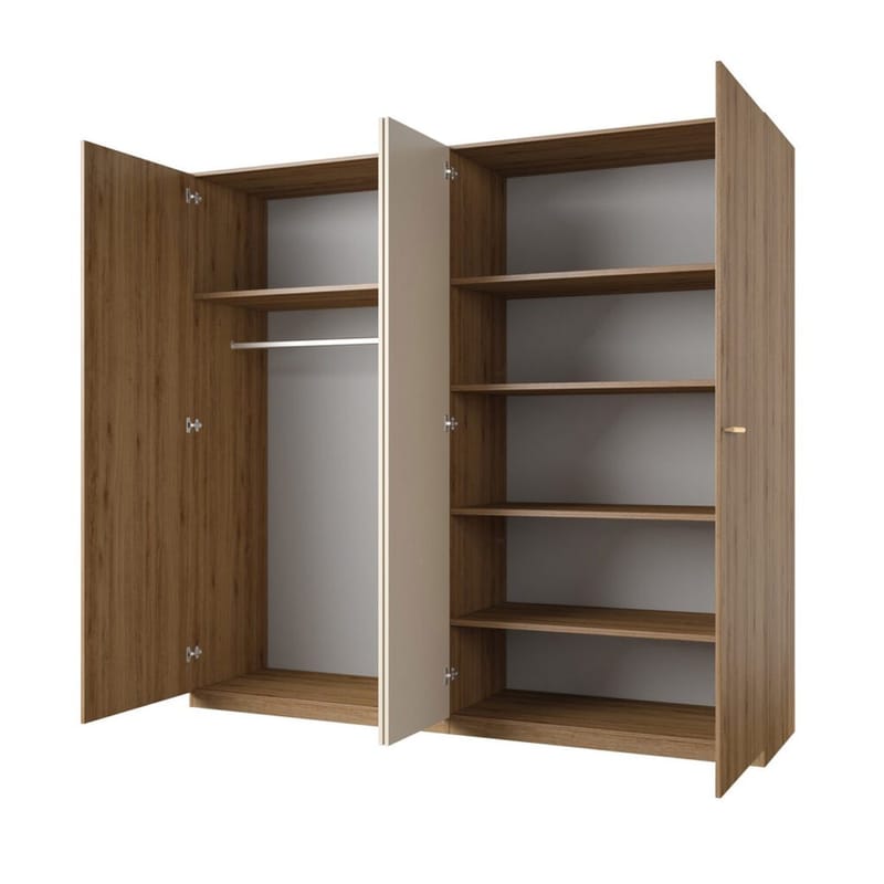 Garderob Vertina 4 Dörrar 2 Speglar - Förvaring - Klädförvaring - Garderob & garderobssystem