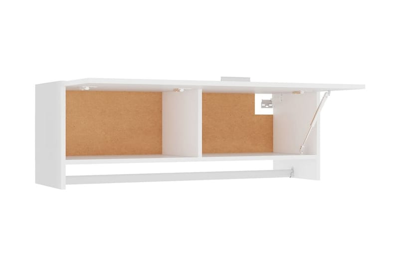 Garderob vit 100x32,5x35 cm spånskiva - Vit - Förvaring - Klädförvaring - Garderob & garderobssystem