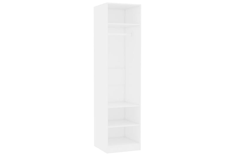 Garderob vit 50x50x200 cm spånskiva - Vit - Förvaring - Klädförvaring - Garderob & garderobssystem