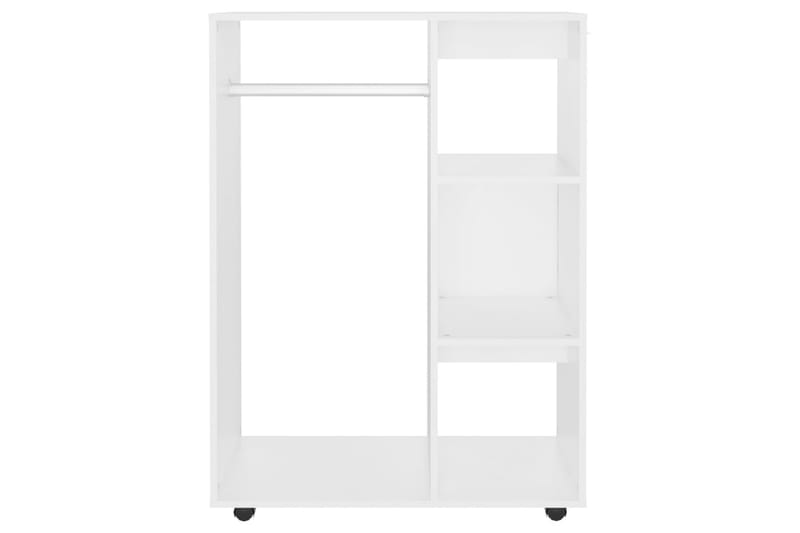 Garderob vit 80x40x110 cm spånskiva - Vit - Förvaring - Klädförvaring - Garderob & garderobssystem