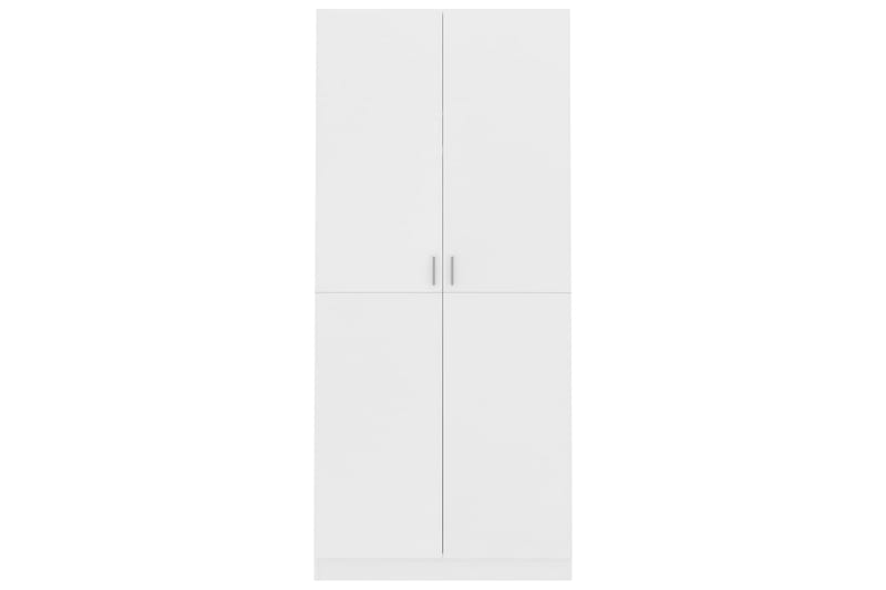 Garderob vit 90x52x200 cm spånskiva - Vit - Förvaring - Klädförvaring - Garderob & garderobssystem