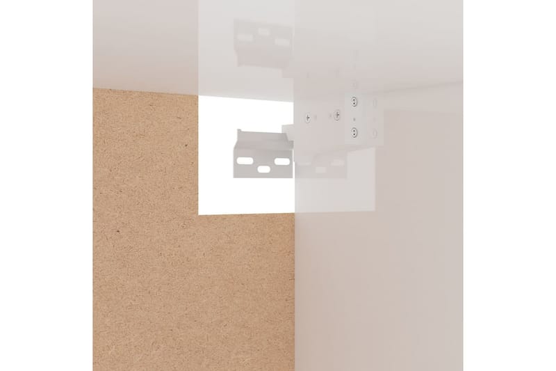 Garderob vit högglans 100x32,5x35 cm spånskiva - Vit högglans - Förvaring - Klädförvaring - Garderob & garderobssystem