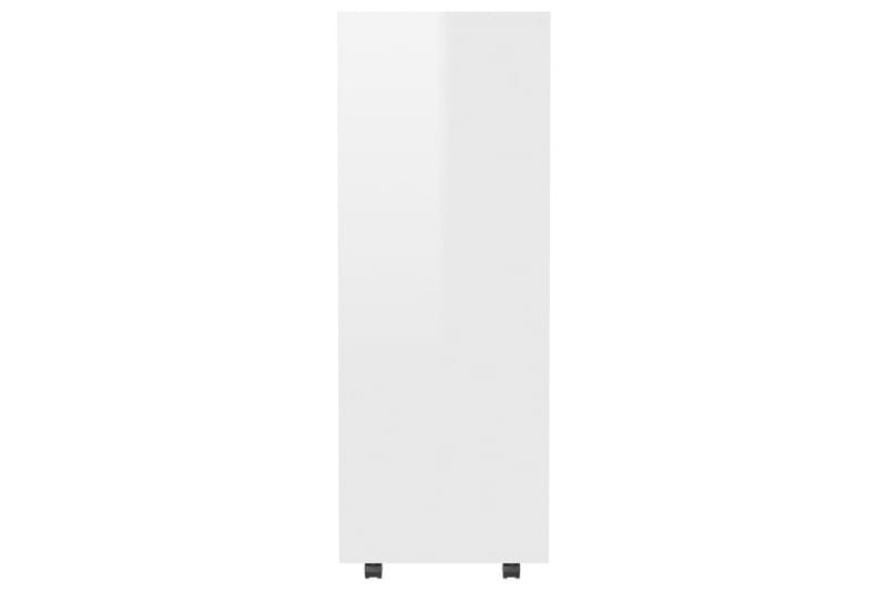 Garderob vit högglans 80x40x110 cm spånskiva - Vit högglans - Förvaring - Klädförvaring - Garderob & garderobssystem