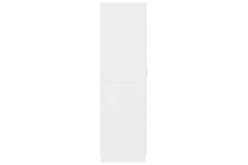 Garderob vit högglans 80x52x180 cm spånskiva - Vit högglans - Förvaring - Klädförvaring - Garderob & garderobssystem
