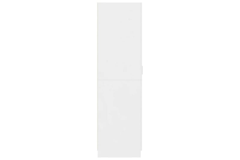 Garderob vit högglans 80x52x180 cm spånskiva - Vit högglans - Garderob & garderobssystem - Klädskåp & fristående garderob