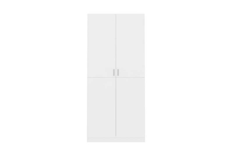 Garderob vit högglans 90x52x200 cm spånskiva - Vit - Förvaring - Klädförvaring - Garderob & garderobssystem