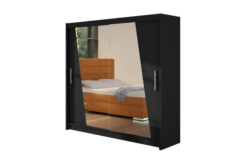 Garderob Prag LED-belysning - Svart - Förvaring - Klädförvaring - Garderob & garderobssystem