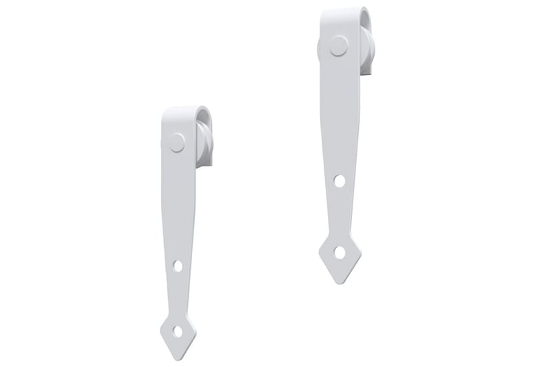 Mini skjutdörrsbeslag kolstål vit 152 cm - Vit - Förvaring - Klädförvaring - Garderob & garderobssystem - Garderobsdörr - Skjutdörrar garderob