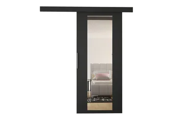 Nemanja Skjutdörr 86x205 cm - Svart - Förvaring - Klädförvaring - Garderob & garderobssystem - Garderobsdörr - Skjutdörrar garderob
