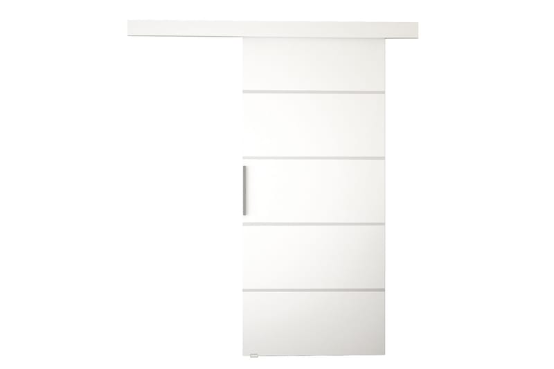 Nemanja Skjutdörr 86x205 cm - Vit - Förvaring - Klädförvaring - Garderob & garderobssystem - Garderobsdörr - Skjutdörrar garderob