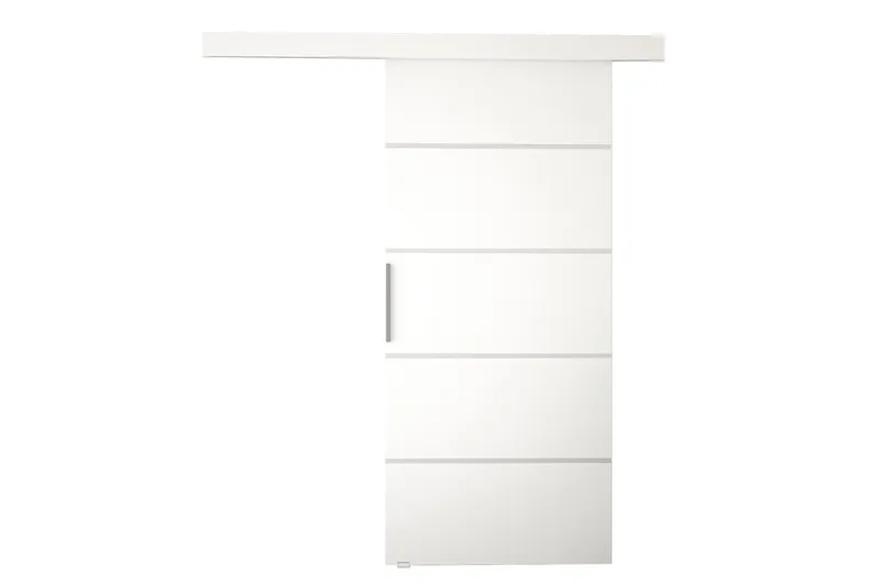 Nemanja Skjutdörr 86x205 cm - Vit - Förvaring - Klädförvaring - Garderob & garderobssystem - Garderobsdörr - Skjutdörrar garderob