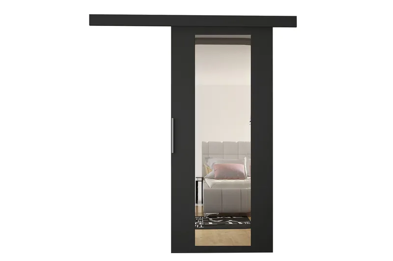 Skjutdörr ELVERUM - Svart - Förvaring - Klädförvaring - Garderob & garderobssystem - Garderobsdörr - Skjutdörrar garderob