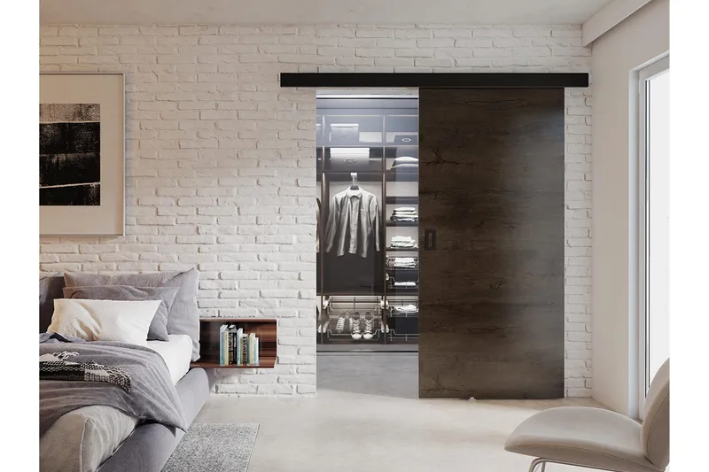 Werdi Skjutdörr 204 cm - Förvaring - Klädförvaring - Garderob & garderobssystem - Garderobsdörr - Skjutdörrar garderob