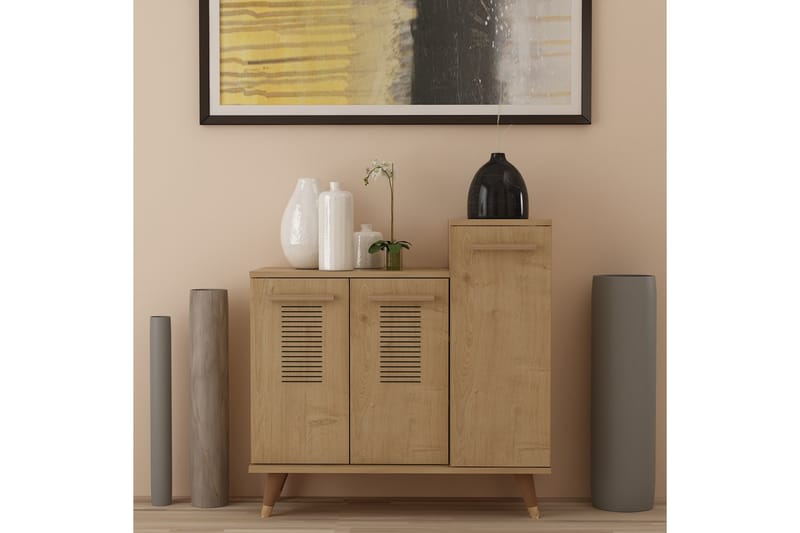 Asimo Skohylla Garderob 90x90,6 cm Brun - Hanah Home - Förvaring - Klädförvaring - Garderob & garderobssystem - Garderobsinredning - Skohylla garderob