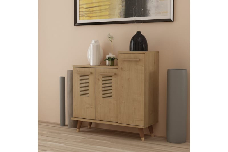 Asimo Skohylla Garderob 90x90,6 cm Brun - Hanah Home - Förvaring - Klädförvaring - Garderob & garderobssystem - Garderobsinredning - Skohylla garderob