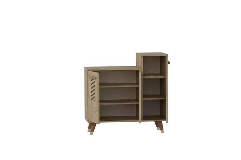 Asimo Skohylla Garderob 90x90,6 cm Brun - Hanah Home - Förvaring - Klädförvaring - Garderob & garderobssystem - Garderobsinredning - Skohylla garderob
