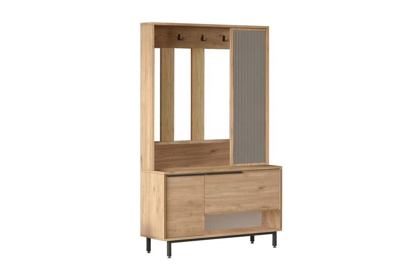 Liyakat Hallmöbel - Valnöt - Förvaring - Klädförvaring - Garderob & garderobssystem - Garderobsinredning - Backstativ