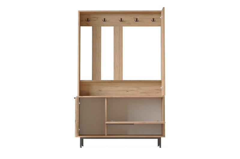 Liyakat Hallmöbel - Valnöt - Förvaring - Klädförvaring - Garderob & garderobssystem - Garderobsinredning - Backstativ