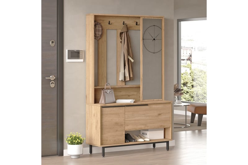 Liyakat Hallmöbel - Valnöt - Förvaring - Klädförvaring - Garderob & garderobssystem - Garderobsinredning - Backstativ
