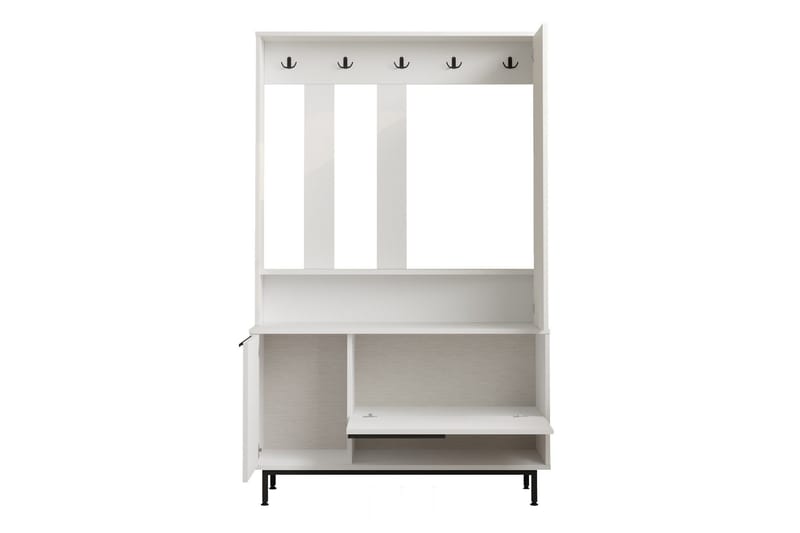 Liyakat Hallmöbel - Vit - Förvaring - Klädförvaring - Garderob & garderobssystem - Garderobsinredning - Backstativ