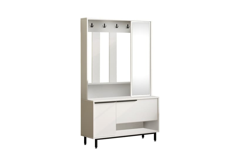 Liyakat Hallmöbel - Vit - Förvaring - Klädförvaring - Garderob & garderobssystem - Garderobsinredning - Backstativ