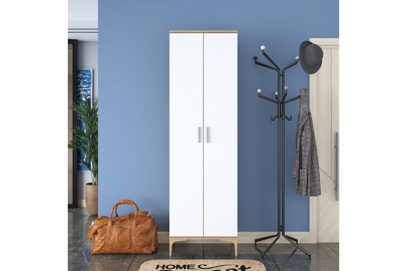 Lukkha Hallmöbel - Valnöt/Vit - Förvaring - Klädförvaring - Garderob & garderobssystem - Garderobsinredning - Backstativ
