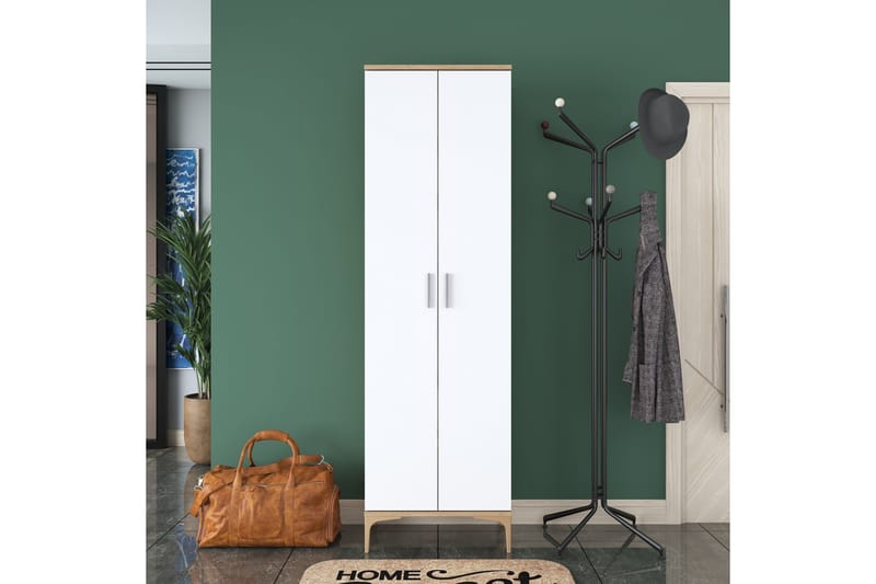 Lukkha Hallmöbel - Valnöt/Vit - Förvaring - Klädförvaring - Garderob & garderobssystem - Garderobsinredning - Backstativ