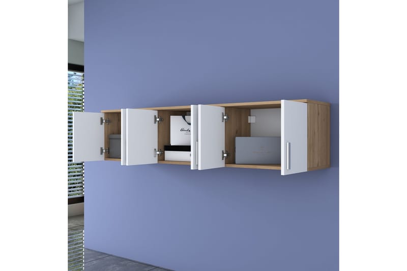 Lukkha Hallmöbel - Valnöt/Vit - Förvaring - Klädförvaring - Garderob & garderobssystem - Garderobsinredning - Backstativ