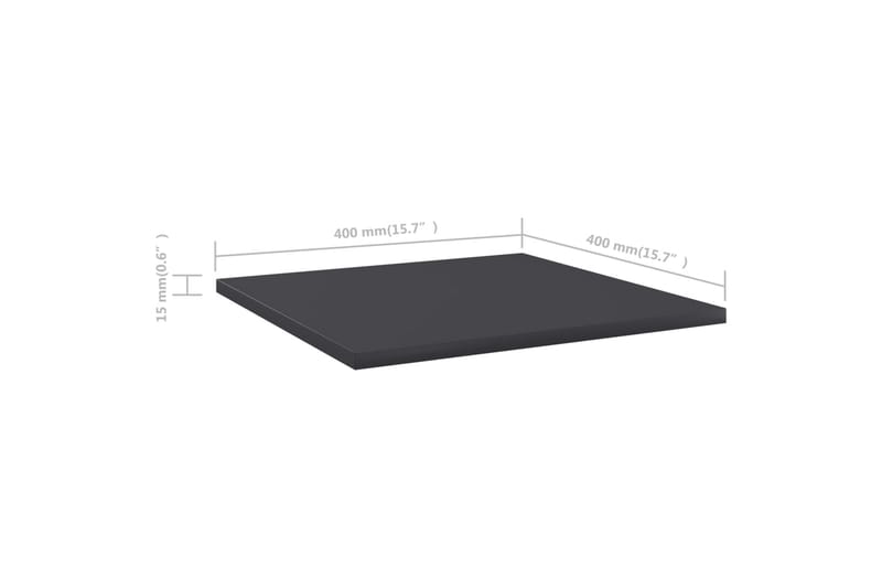 Hyllplan 8 st grå 40x40x1,5 cm spånskiva - Grå - Förvaring - Klädförvaring - Garderob & garderobssystem - Garderobsinredning - Hyllplan till garderob