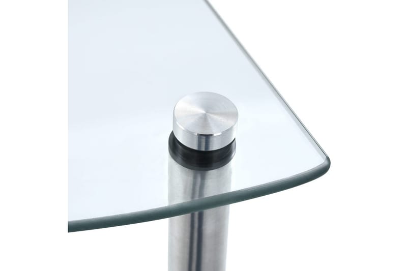 Hylla 5 hyllplan transparent 30x30x130 cm härdat glas - Transparent - Hyllplan till garderob - Hyllplan & hyllkonsol