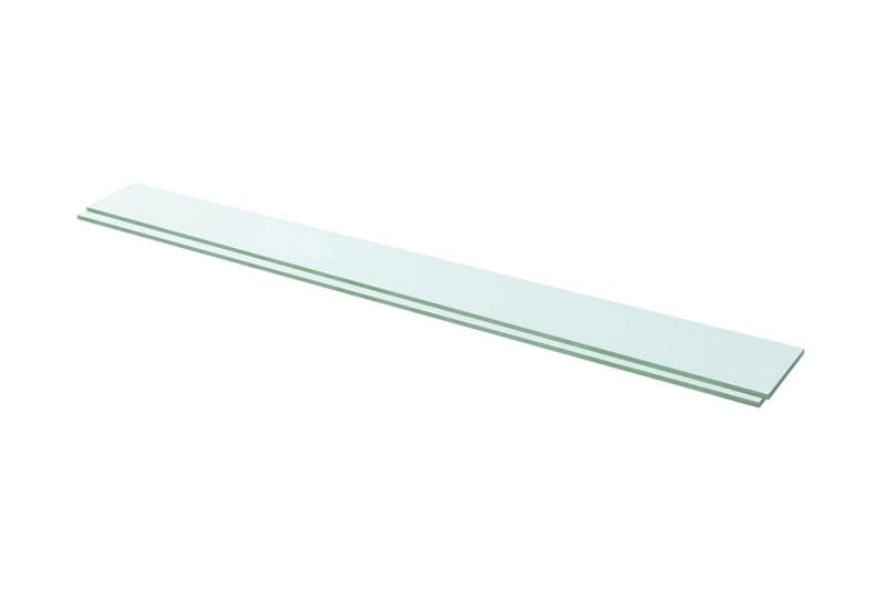 Hyllplan 2 st glas genomskinlig 110x12 cm - Transparent - Hyllplan till garderob - Hyllplan & hyllkonsol