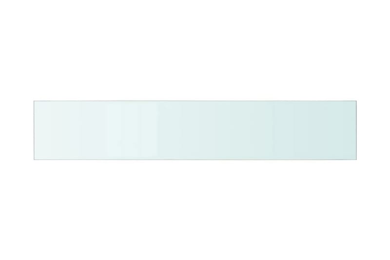 Hyllplan 2 st glas genomskinlig 110x20 cm - Transparent - Förvaring - Klädförvaring - Garderob & garderobssystem - Garderobsinredning - Hyllplan till garderob
