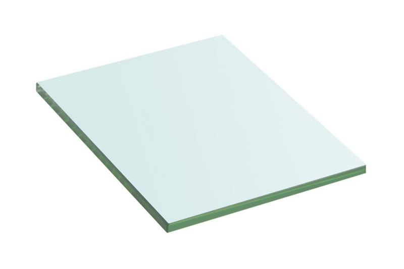 Hyllplan 2 st glas genomskinlig 20x15 cm - Transparent - Förvaring - Klädförvaring - Garderob & garderobssystem - Garderobsinredning - Hyllplan till garderob